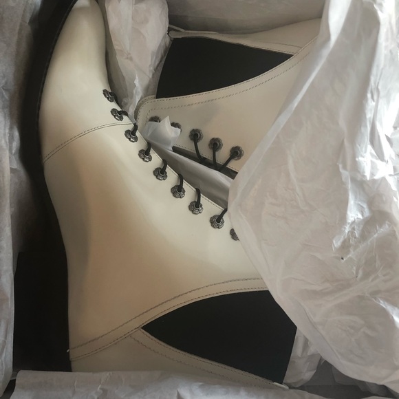 COACH Leather Lace-Up Booties - Picture 5 of 5